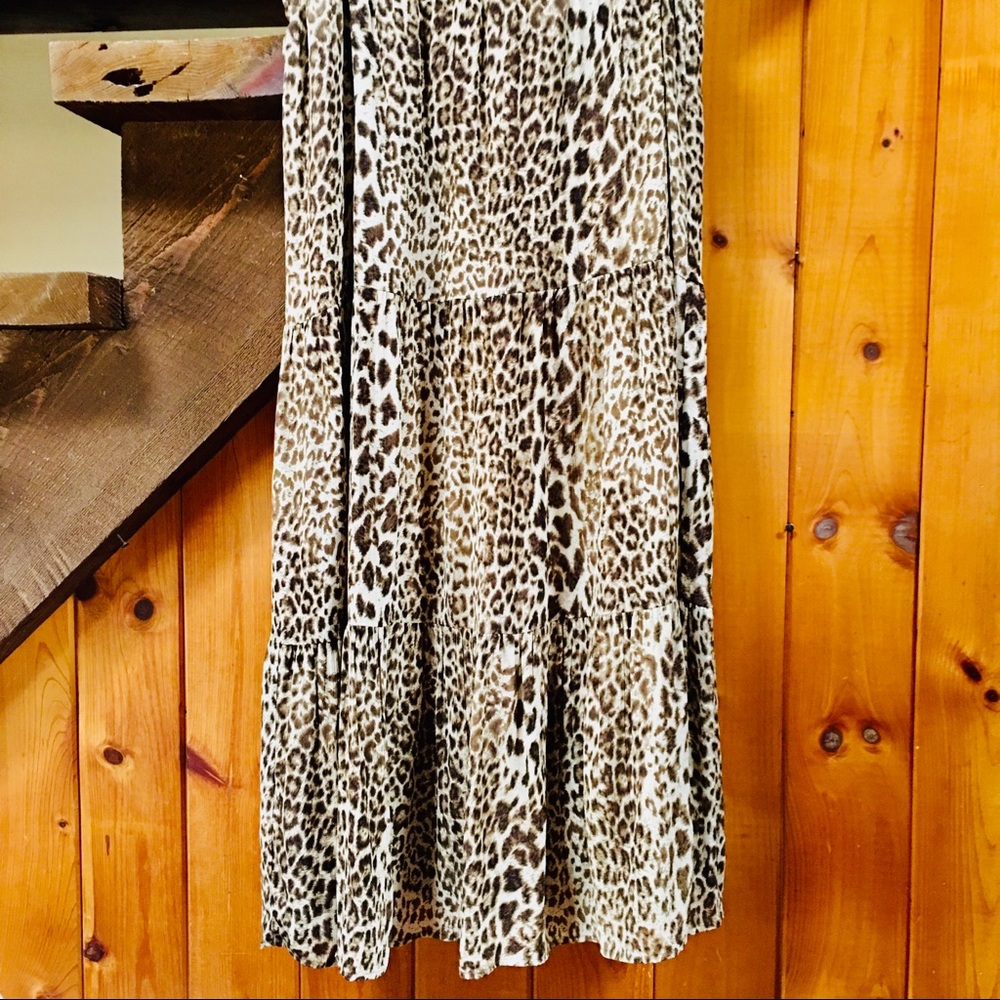 Jones New York Leopard Print Maxi Skirt